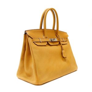 Alternative view of HERMES BIRKIN 35 YELLOW TOGO GOLD HARDWARE