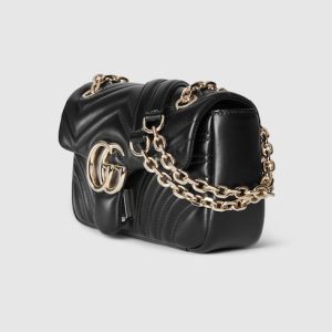 Gucci Marmont Small Flap Black Bag