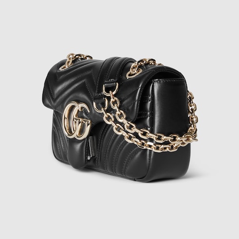 Gucci Marmont Small Flap Black Bag
