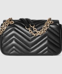 Gucci Marmont Small Flap Black Bag