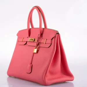 HERMES BIRKIN 35 ROSE LIPSTICK TOGO