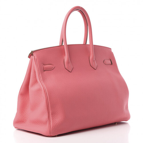 HERMES BIRKIN 35 ROSE LIPSTICK TOGO GOLD HARDWARE - Image 2