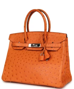 Hermès Birkin 30 Tangerine Ostrich