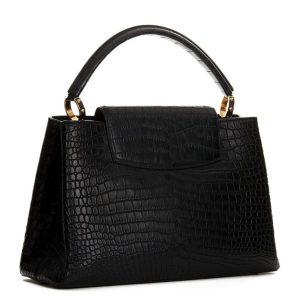 Alternative view of Louis Vuitton Capucines Mini Crocodile Bag Black