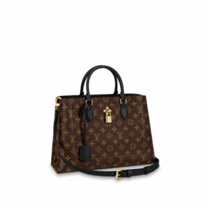 LOUIS VUITTON Monogram Flower Tote Black