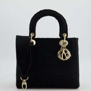 MEDIUM LADY D-LITE BAG BLACK