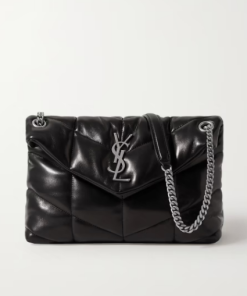 SAINT LAURENT Loulou Puffer Shoulder Bag Black