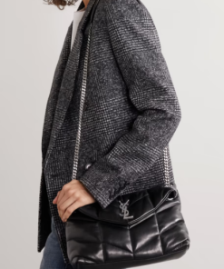 SAINT LAURENT Loulou Puffer Shoulder Black