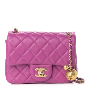 CHANEL Mini CC Pearl Crush Flap Violet