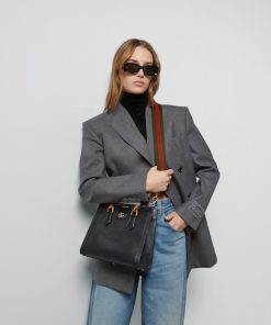 Gucci Diana Medium Black Tote