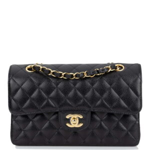 Chanel Classic Double Flap Black Caviar Gold Hardware