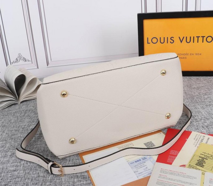 Louis Vuitton Monogram Empreinte Leather Maida Hobo White - Image 3