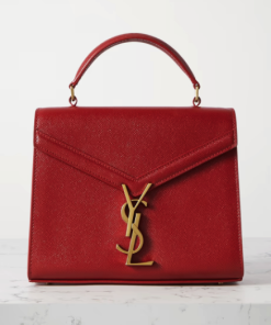 SAINT LAURENT Cassandra top handle bag Maroon