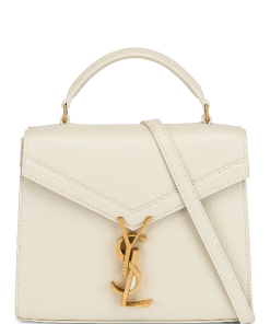 SAINT LAURENT Cassandra top handle bag White