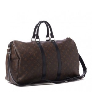 Alternative view of LOUIS VUITTON Monogram Macassar Keepall Bandouliere 45