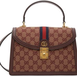 Gucci Ophidia Small Top Handle Burgundy