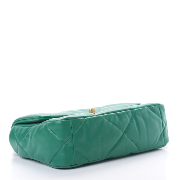 CHANEL 19 GREEN FLAP BAG - Image 3