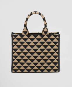 Alternative view of Small Prada Symbole jacquard fabric