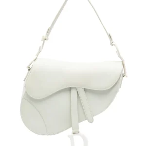 CHRISTIAN DIOR Ultra Matte Saddle Bag White