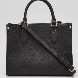 Louis Vuitton Onthego GM Black Monogram Empreinte