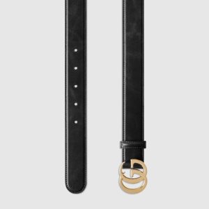 Gucci Wide Waist Belt Double G Pearl