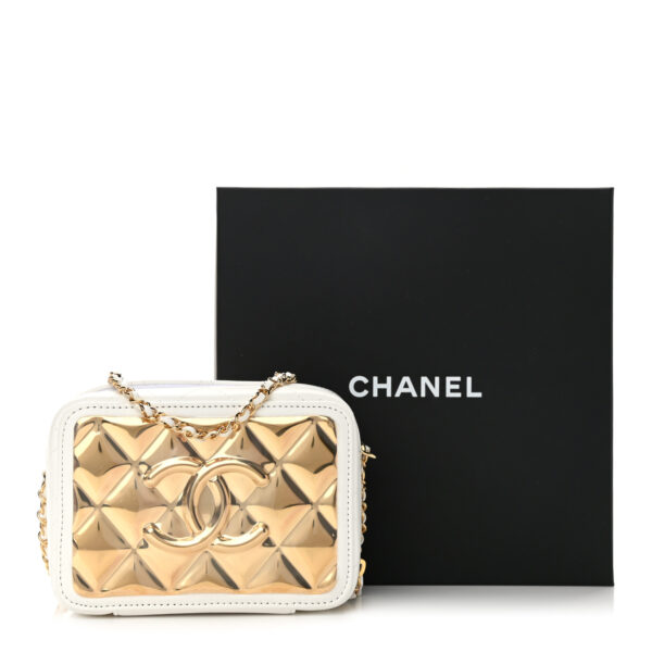CHANEL Golden Plate Clutch With Chain - Image 5