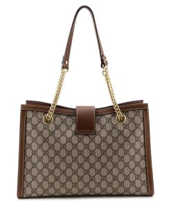 Gucci GG Supreme Padlock Shoulder Bag.