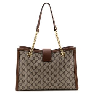 Gucci GG Supreme Padlock Shoulder Bag.