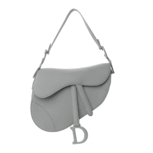 CHRISTIAN DIOR Ultra Matte Saddle Bag Grey