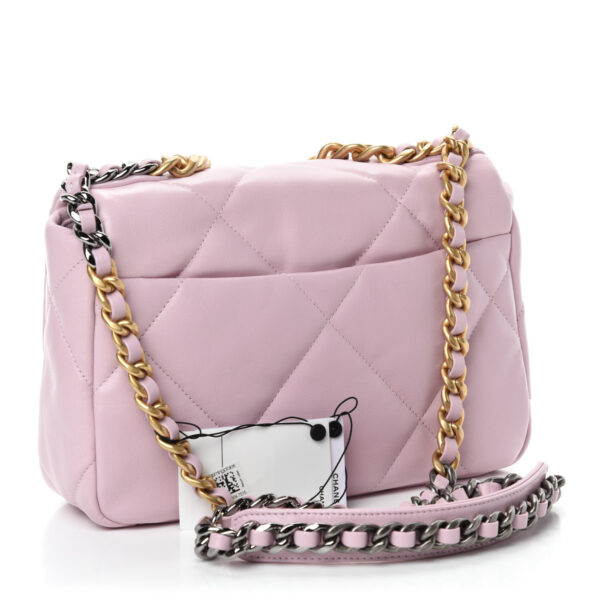 CHANEL 19 LIGHT PINK FLAP BAG - Image 2