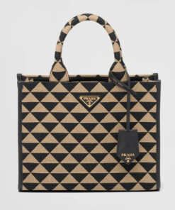 Small Prada Symbole jacquard fabric