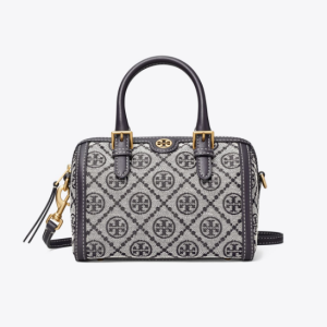 Tory Burch Monogram Jacquard Mini Barrel Blue