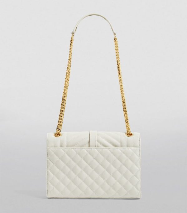 SAINT LAURENT Medium Envelope Matelassé Shoulder
