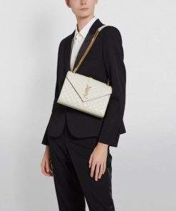 SAINT LAURENT Medium Envelope Shoulder Bag