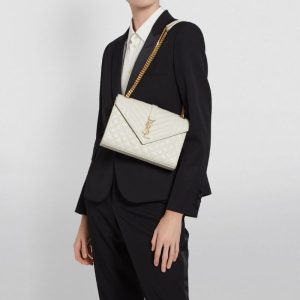 SAINT LAURENT Medium Envelope Shoulder Bag
