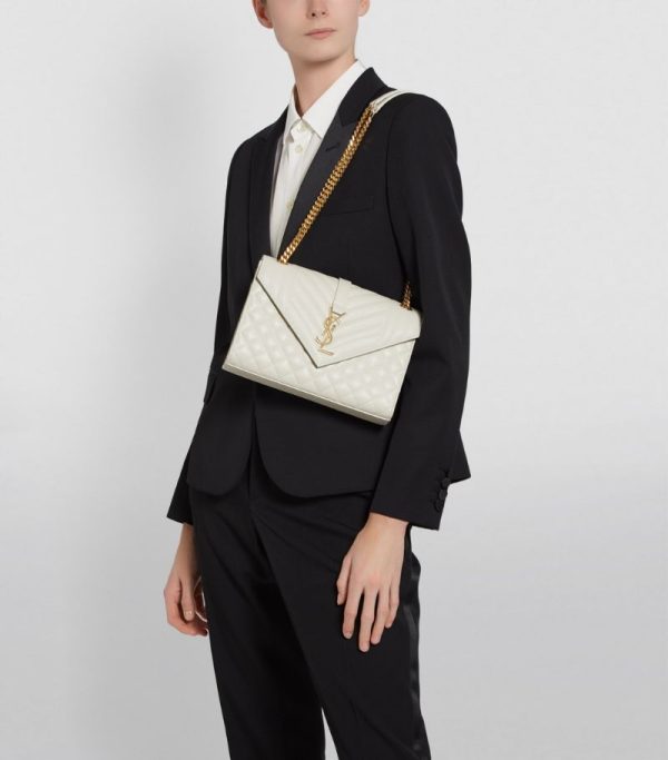 SAINT LAURENT Medium Envelope Shoulder Bag