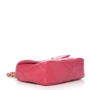 CHANEL 19 DARK PINK FLAP BAG