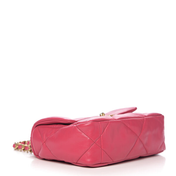CHANEL 19 DARK PINK FLAP BAG
