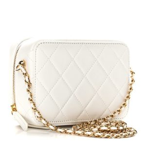 CHANEL Golden Plate Clutch With Chain