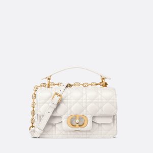 Dior Lambskin Cannage Mini Jolie Top Handle Bag Powder Pink