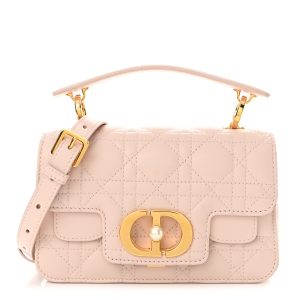 Dior Lambskin Cannage Mini Jolie Top Handle Bag Powder Pink