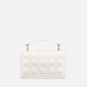 Dior Lambskin Cannage Mini Jolie Top Handle Bag Powder Pink