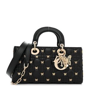 DIOR Butterfly Cannage Lady D-Joy Black