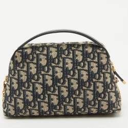Dior Navy Blue Oblique Canvas 30 Montaigne D-Cosy Mini Bag