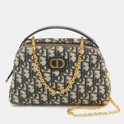 Dior Navy Blue Oblique Canvas 30 Montaigne D-Cosy Mini Bag