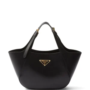 Prada medium triangle-logo tote bag