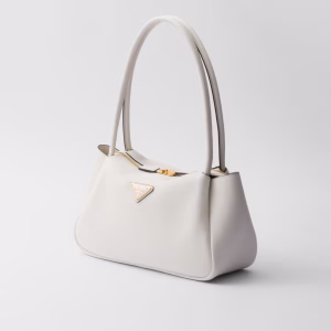 Prada Flou white leather shoulder bag