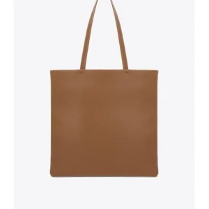 Alternative view of Prada medium triangle-logo tote caramel brown bag