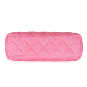 Alternative view of Chanel Pink Quilted Jersey Nano Kelly Shopper