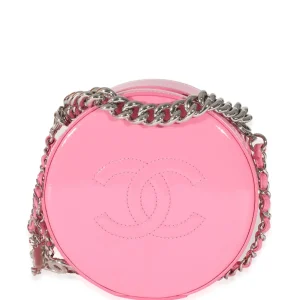 Pink Patent CC Round As Earth Bag
